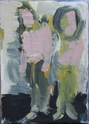 szene, 2009, oil on canvas, 28x20
