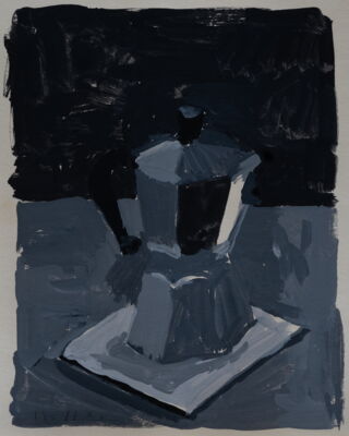 bialetti, 2018, gouache auf papier, 18x14