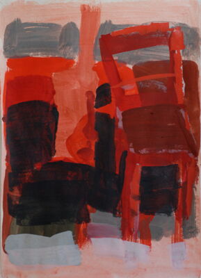 hotel, 2012, gouache auf papier, 70x50