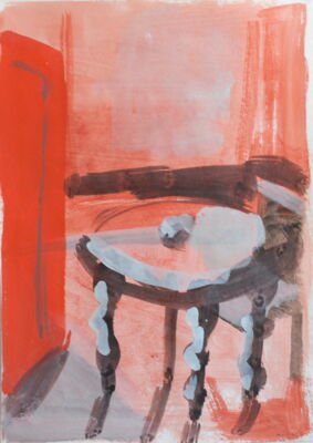 hotel, 2012, gouache auf papier, 70x50