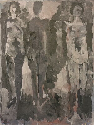 innen aussen sehen, 1991, oel auf leinwand, 85x73