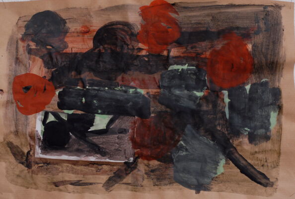 ohne titel, 2012, gouache auf papier, 30x40