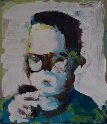 portrait, 2020, oel auf leinwand, 31x27