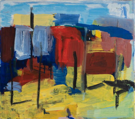 quartier, 2018, oel auf leinwand, 35x40