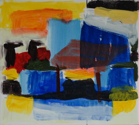 quartier, 2021, oel auf leinwand, 45x50
