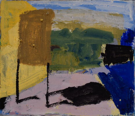 quartier, 2017, oel auf leinwand, 30x35