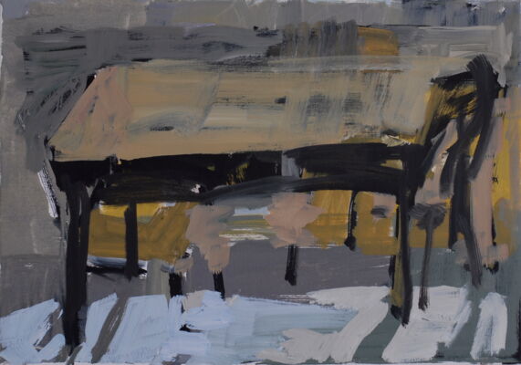 tisch, 2015, oel auf leinwand, 42x60