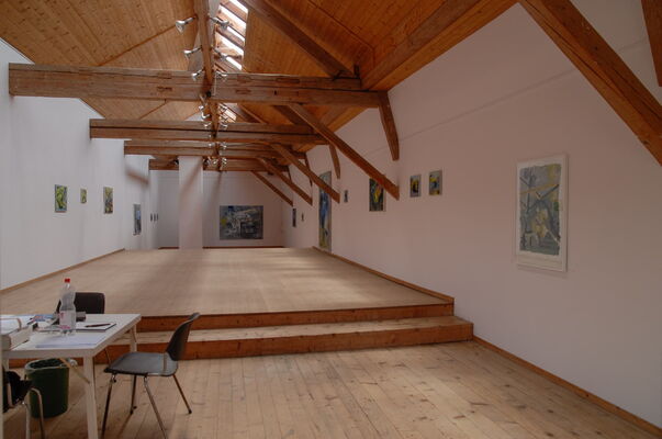Ausstellungsimpressionen des Schweizer Kunstmalers Willi Müller