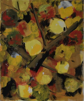 apfelbild, 2017, oel auf leinwand, 60x50