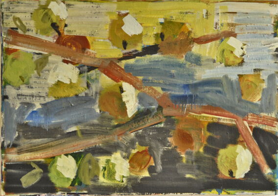 apfelbild, 2008, oel auf leinwand, 71x95