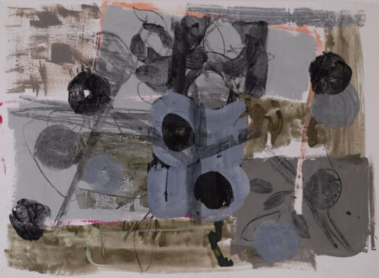 apfelbild, 2014, gouache dispersion auf papier, 70x90