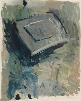 brett, 1996, oel auf papier/holz, 90x70