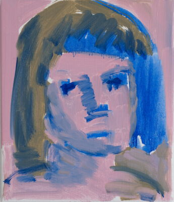 portrait, 2022, oel auf leinwand, 32x27
