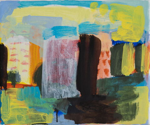 quartier, 2022, oel auf leinwand, 27x32
