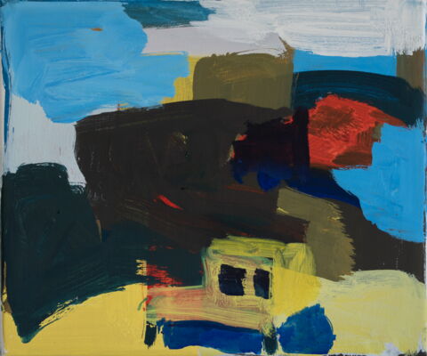 quartier, 2018, oel auf leinwand, 27x32