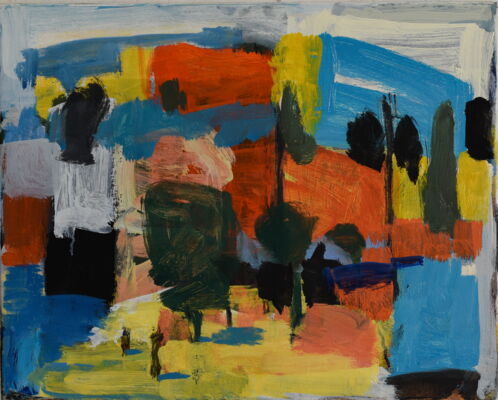 quartier, 2021, oel auf leinwand, 40x50