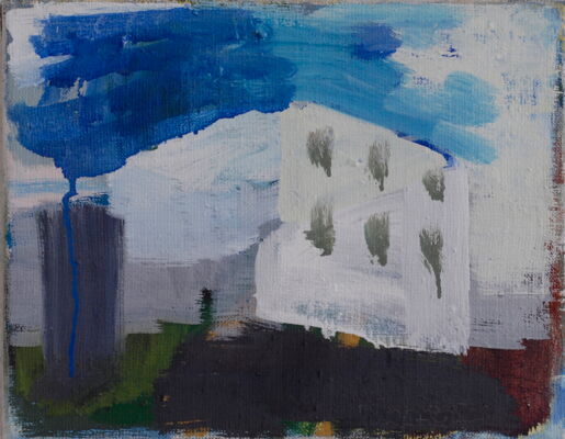 quartier, 2012, oel auf leinwand, 27x32