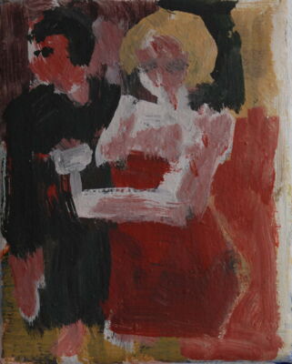szene, 2010, oil on canvas, 22x18