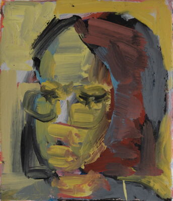 zugportrait, 2018, oel auf leinwand, 27x23