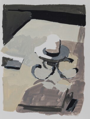 hotel, 2016, gouache auf papier, 25x20