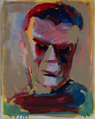 portrait, 2021, oel auf leinwand, 31x27