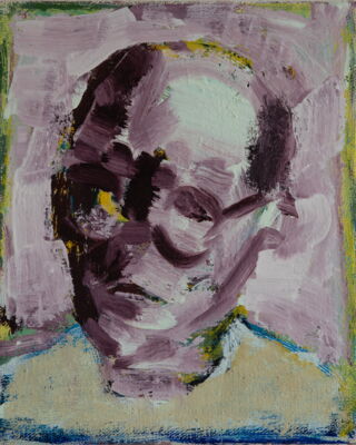 portrait, 2020, oel auf leinwand, 30x25