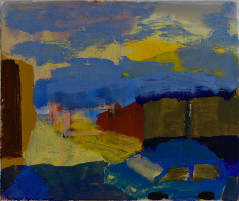 district, 2026, oil on canvas, 31x37