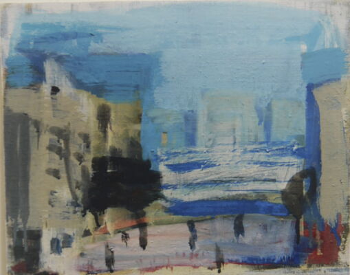 stadt, 2003, oil on canvas, 27x32