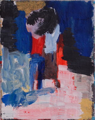 kleines schirmbild, 2012, oel auf leinwand, 22x18