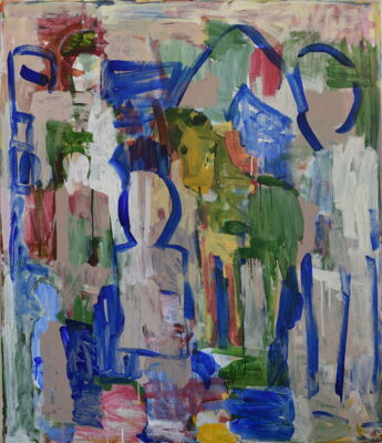 Menschen, 2025, Acryl auf Leinwand, 140x120