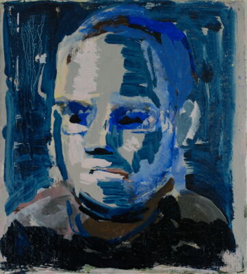 portrait, 2018, oil on canvas, 27x22
