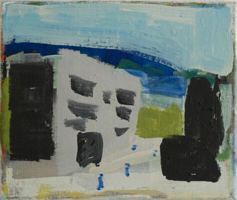 quartier, 2012, oel auf leinwand, 27x32