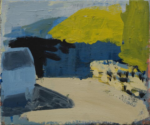 quartier, 2017, oel auf leinwand, 27x32