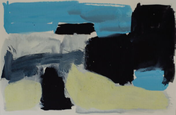 quartierstudie, 2017, gouache auf papier, 10x16