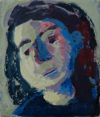 zugportrait, 2017, oel auf leinwand, 28x24