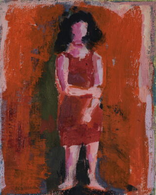 meitschi, 2017, oel auf leinwand, 25x20