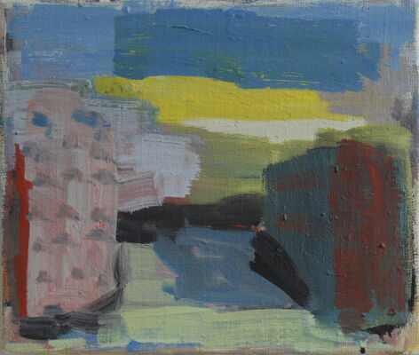 quartier, 2010, oil on canvas, 27x32