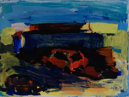 quartier, 2019, oel auf leinwand, 30x40