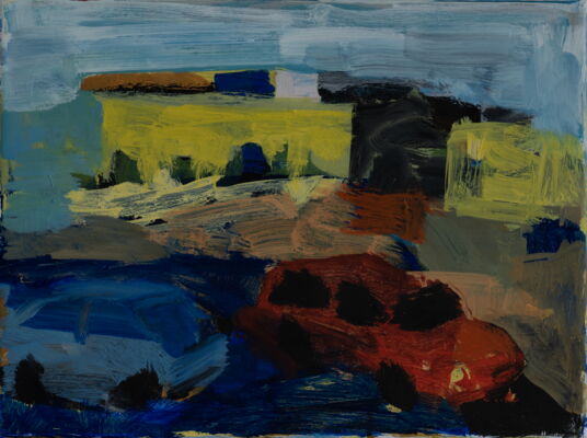 quartier, 2018, oel auf leinwand, 30x40