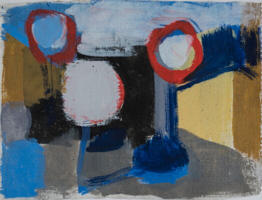 zeichen, 2017, oel auf leinwand, 19x25