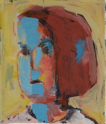 zugportrait, 2018, oel auf leinwand, 27x23