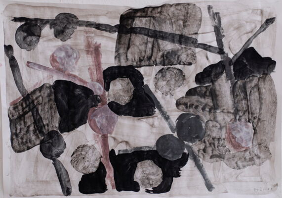 apfelbild, 2012, gouache on paper, 72x92