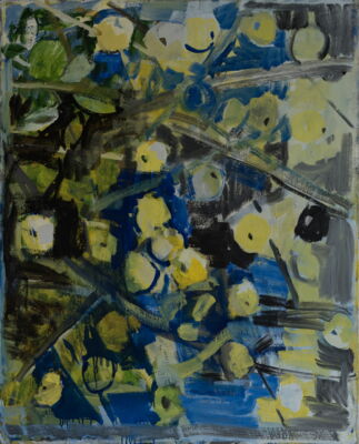 apfelbild, 2016, oel auf leinwand, 140x120