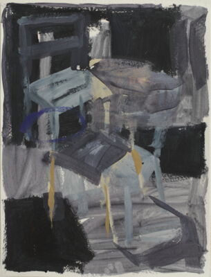 hotel, 2013, gouache auf papier, 90x70