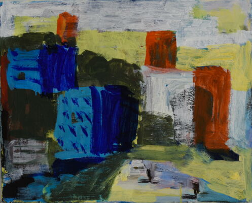 quartier, 2021, oel auf leinwand, 40x50
