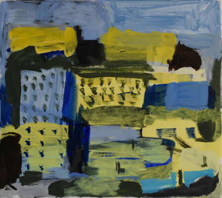 quartier, 2020, oel auf leinwand, 40x45