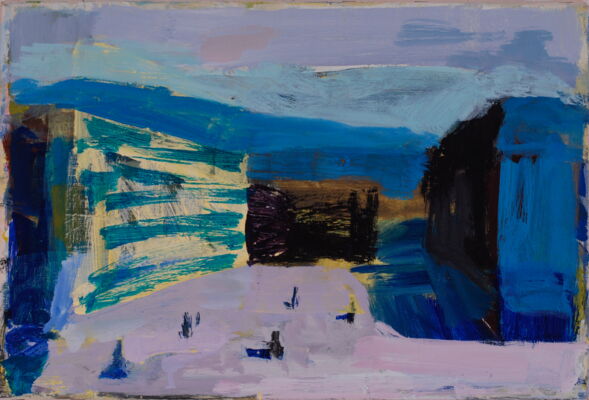 quartier, 2019, oel auf leinwand, 30x45