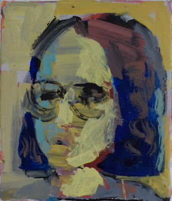 zugportrait, 2019, oel auf leinwand, 27x23