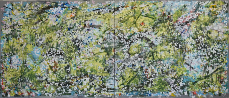 abseits, 2022, oel auf leinwand, 120x280