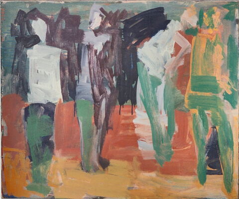 ansicht, 1993, oel auf leinwand, 61x73